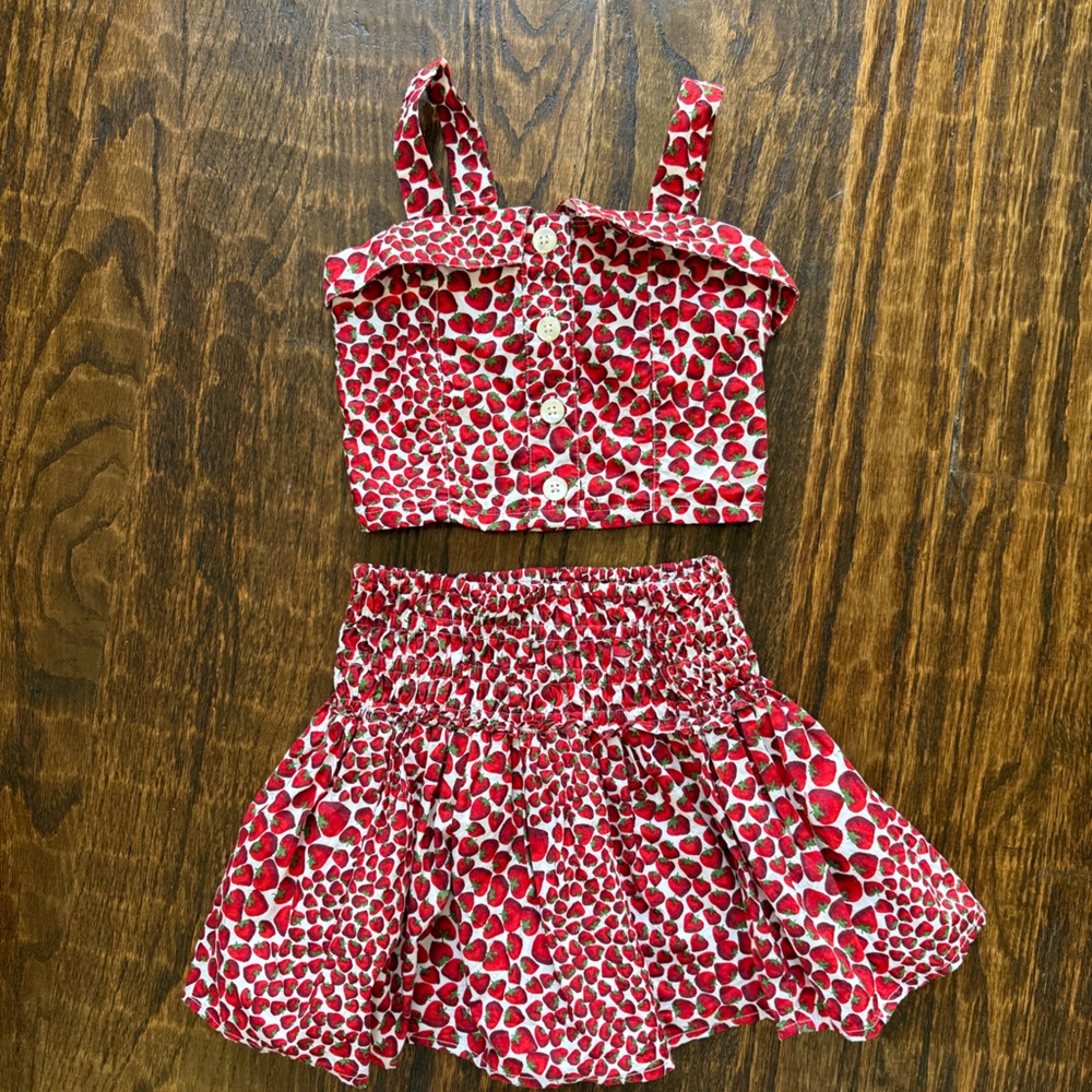 Kids JCrew matching top and skirt